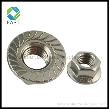 Stainless Steel Hex Flange Nut (DIN6923)